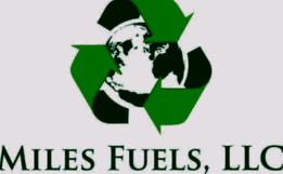 A green and white logo for los angeles fuels, inc.